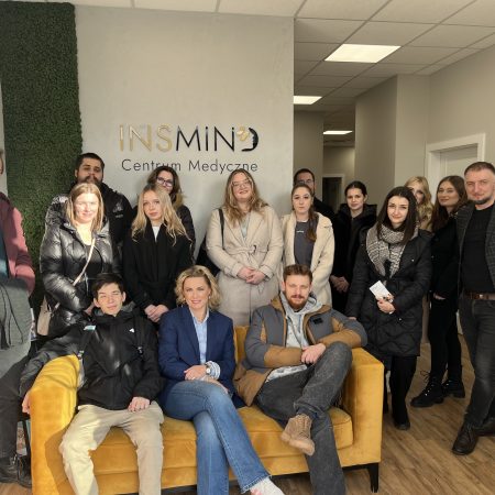 Wizyta studyjna studentów psychologii w SOSW w Skawinie oraz Centrum Medycznym INSMIND w Krakowie