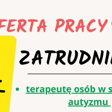 Terapeuta dzieci z autyzmem, nauczyciel wychowania przedszkolnego